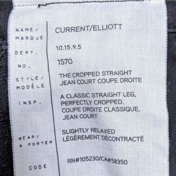 CURRENT/ELLIOTT Cropped Straight Leg Jeans 26 - Picture 4 of 8